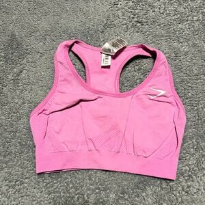 Gymshark Sports Bra Womens Small Pink Vital Seamless Athletic Running